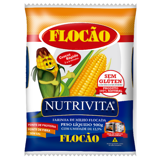 FLOCÃO DE MILHO NUTRIVITA 500G